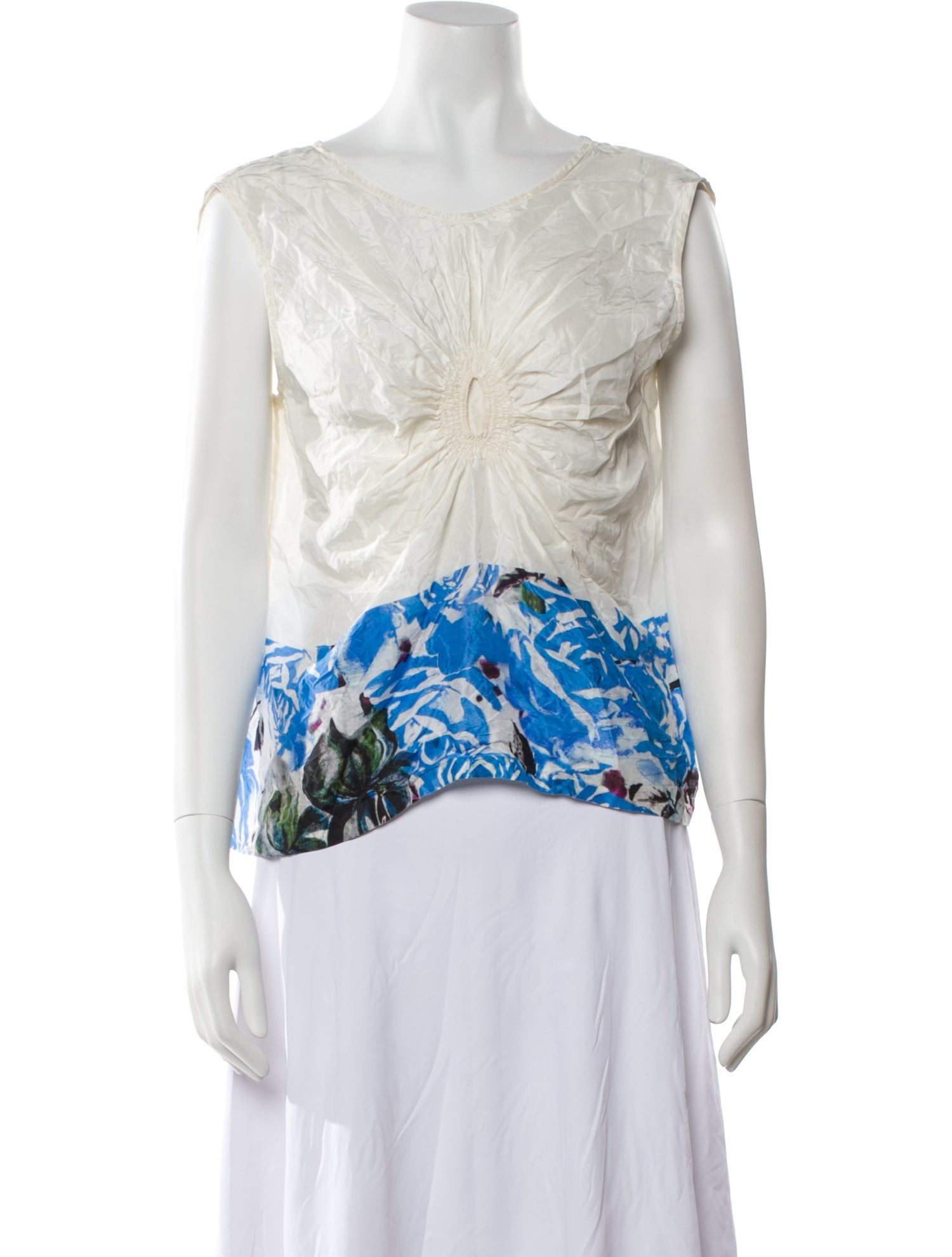 Dries Van Noten Silk Printed Blouse