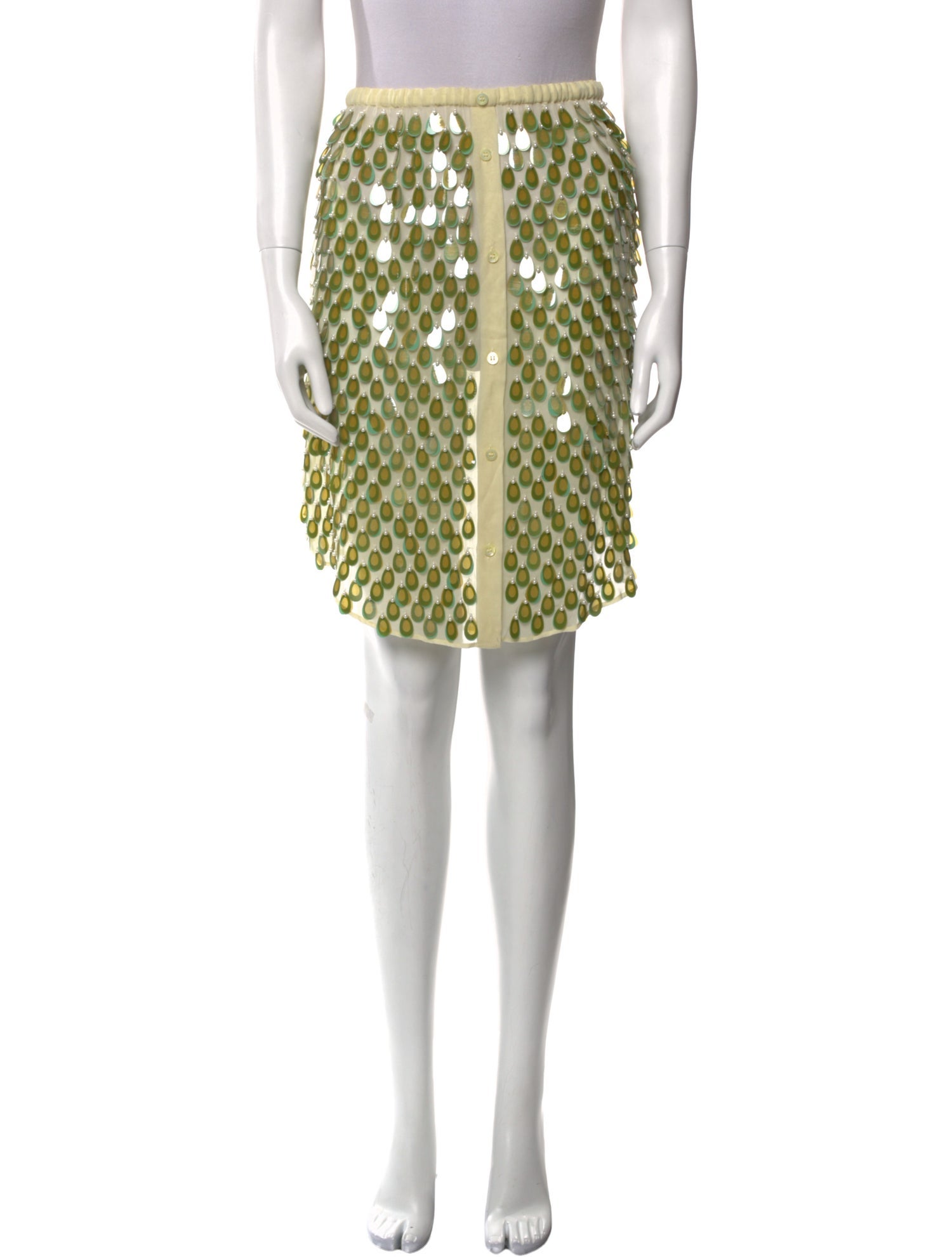 Dries Van Noten Patterned Knee-Length Skirt