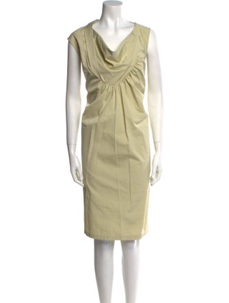 Dries Van Noten Cowl Neck Knee-Length Dress