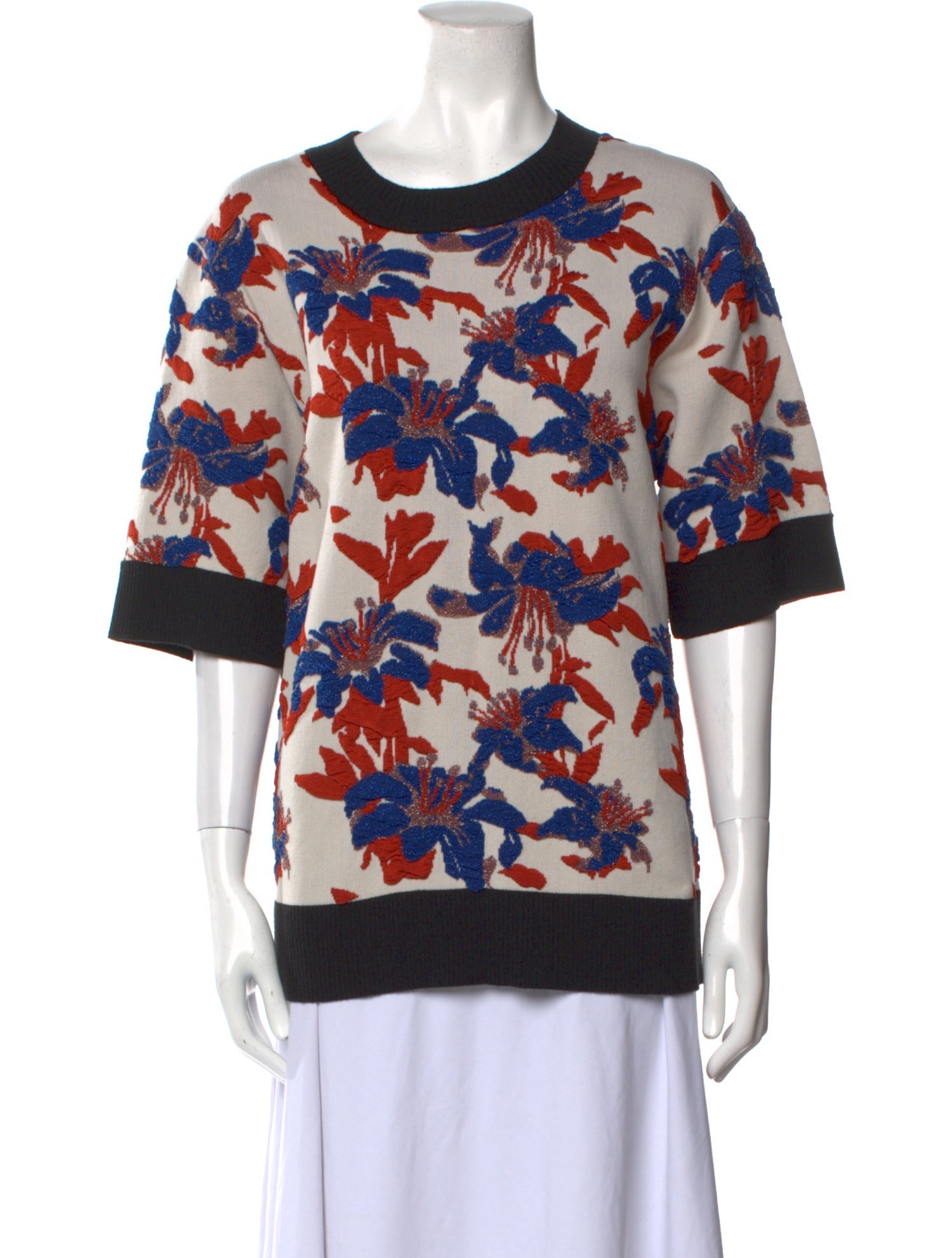 Dries Van Noten Printed Crew Neck Sweatshirt