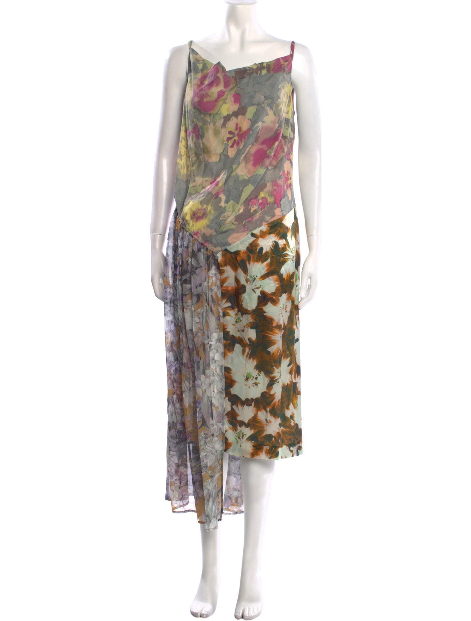 Dries Van Noten Silk Long Dress
