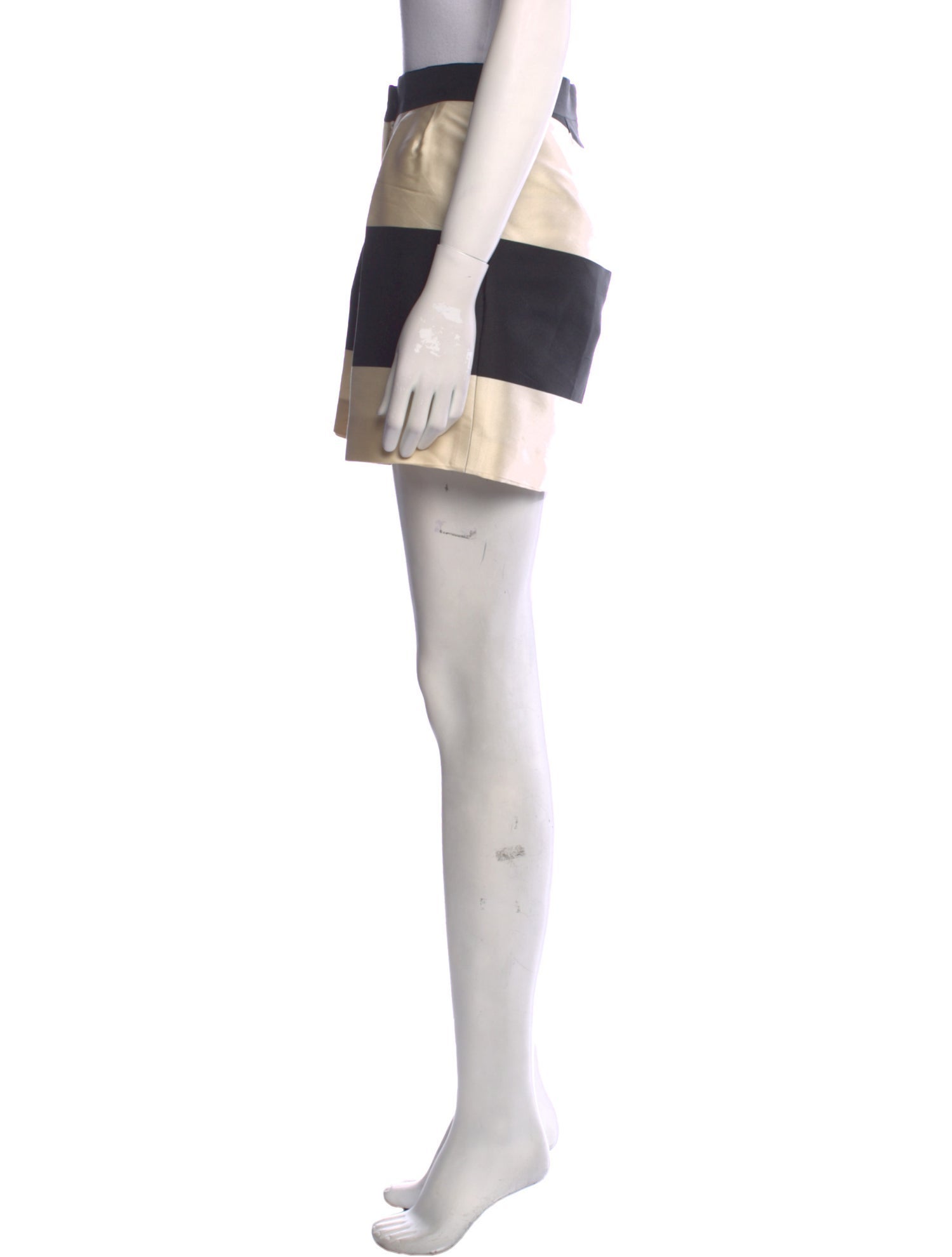 Dries Van Noten Colorblock Pattern Mini Shorts