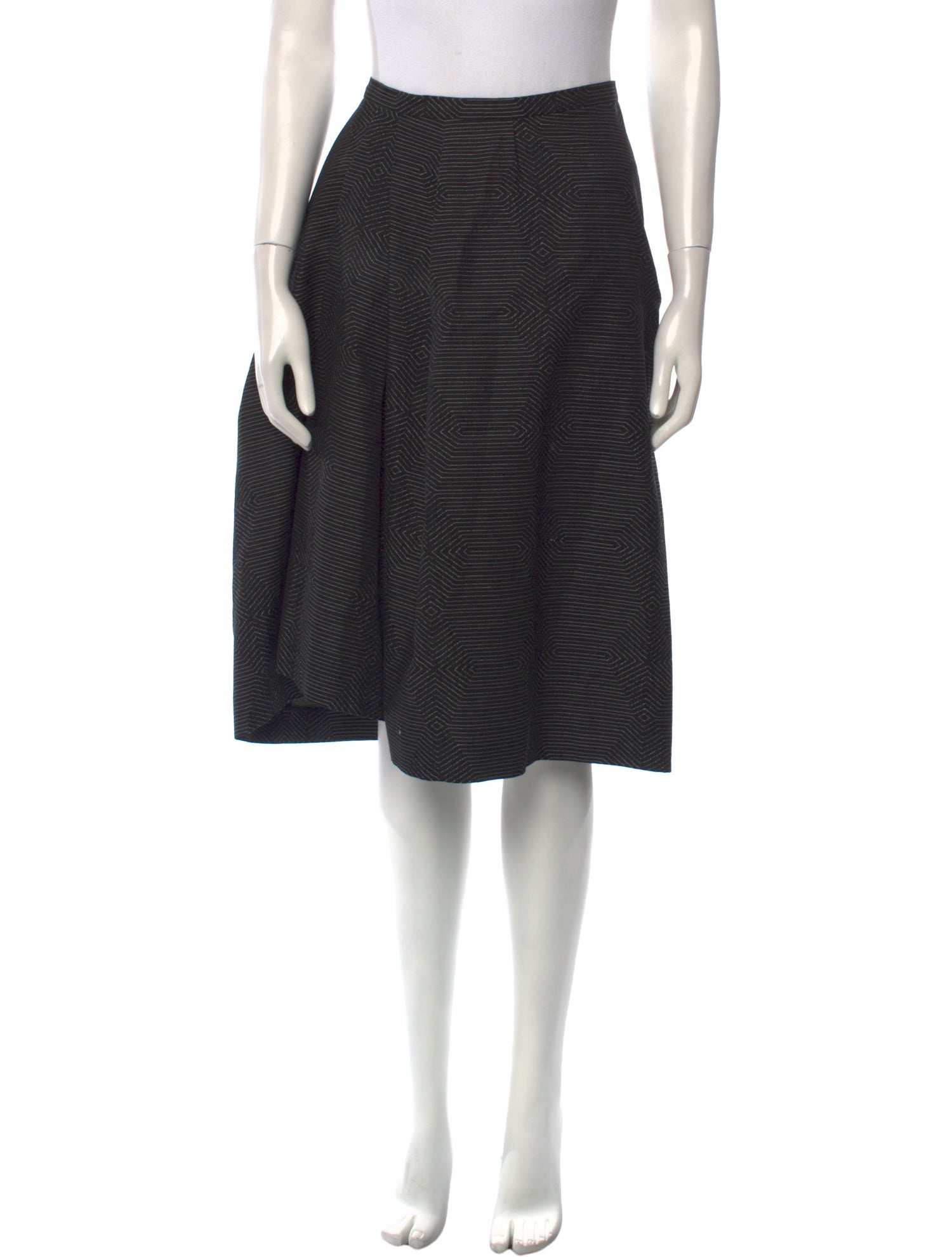 Dries Van Noten Striped Knee-Length Skirt