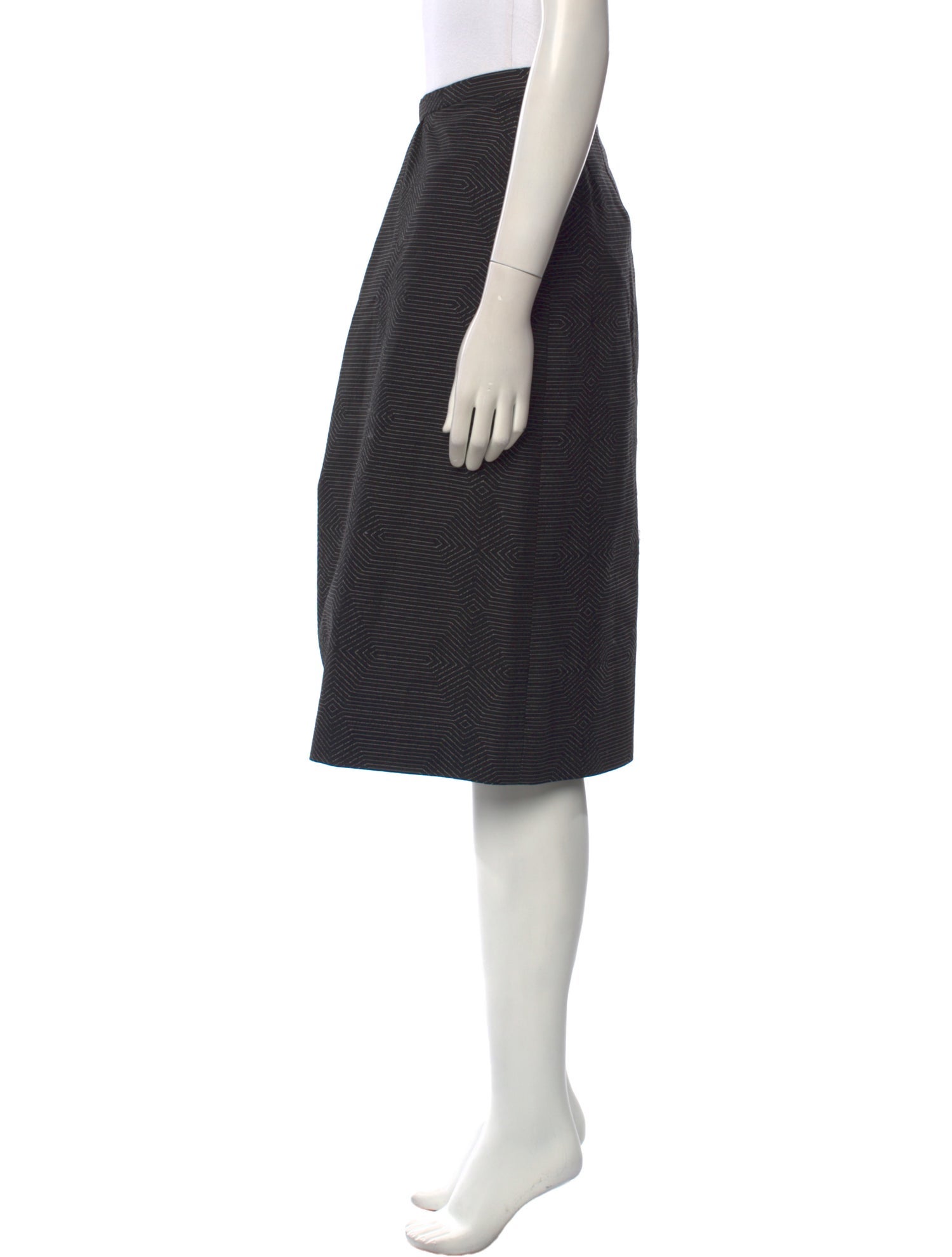 Dries Van Noten Striped Knee-Length Skirt