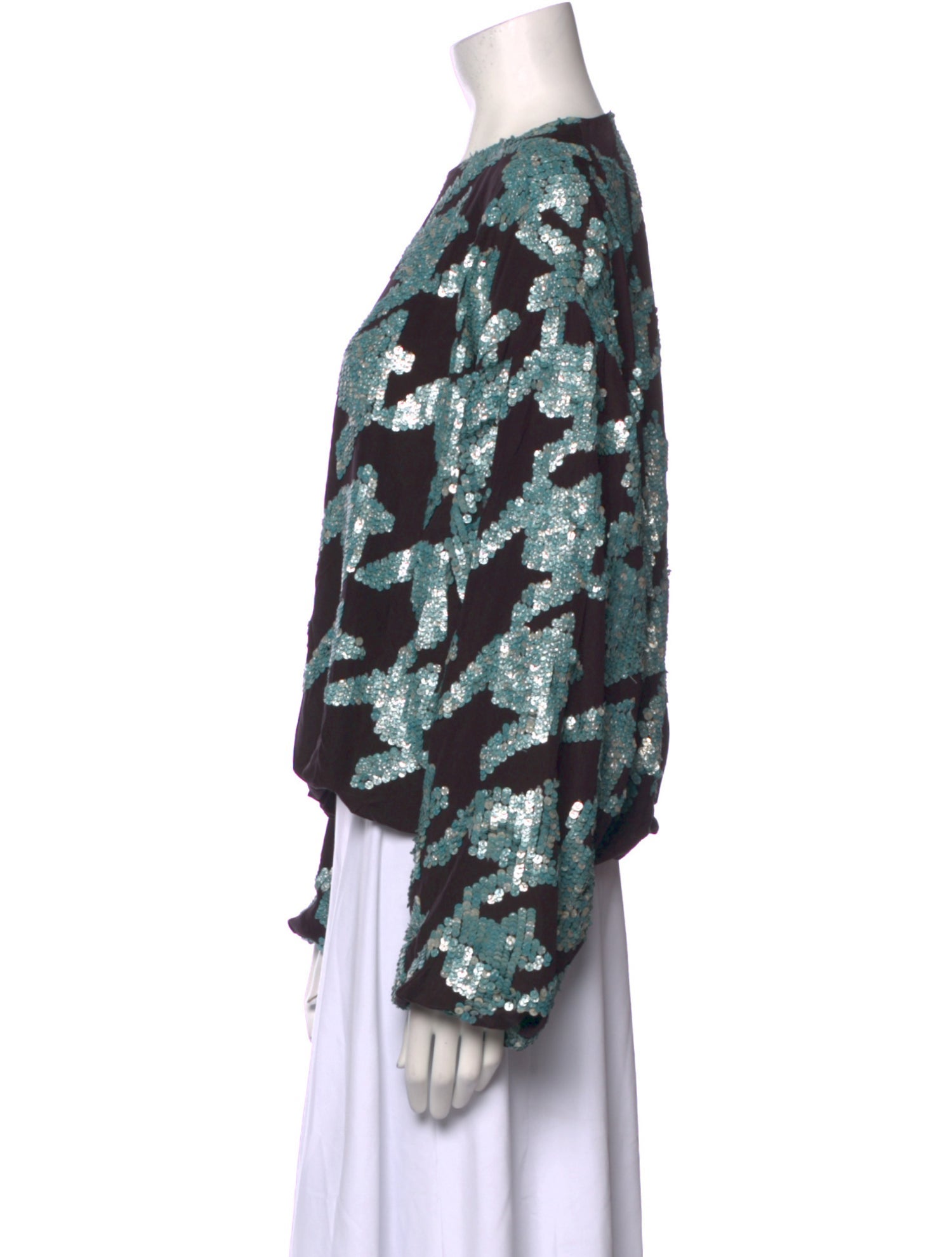 Dries Van Noten Silk Printed Blouse