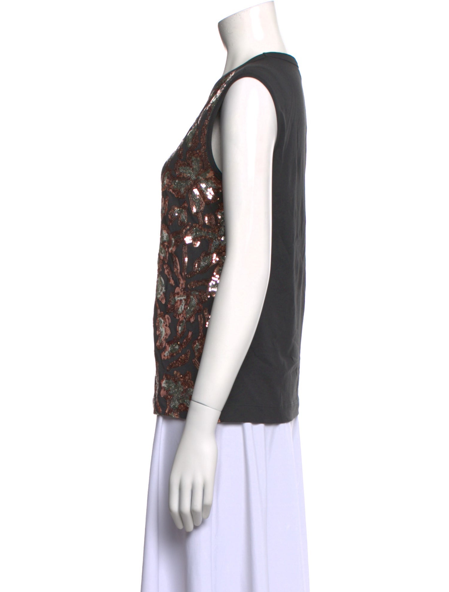 Dries Van Noten Patterned Crew Neck Top