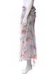Dries Van Noten Floral Print Midi Length Skirt