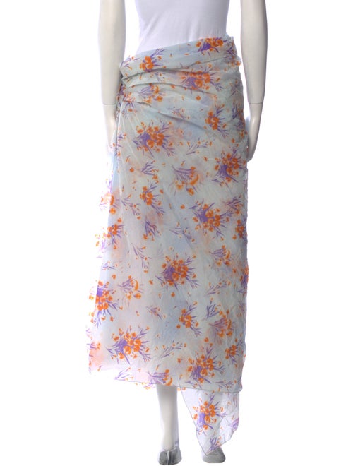 Dries Van Noten Floral Print Midi Length Skirt