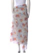 Dries Van Noten Floral Print Midi Length Skirt