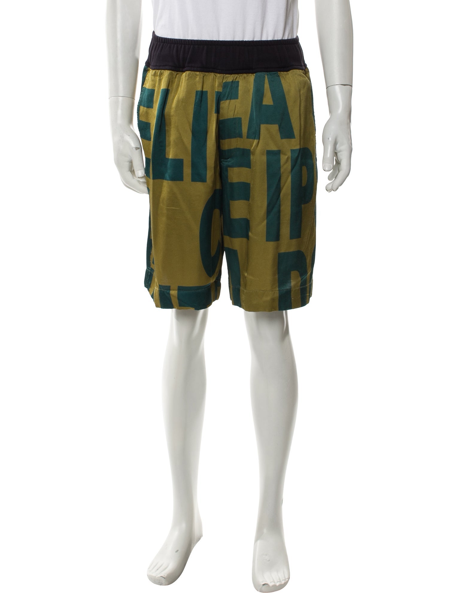 Dries Van Noten Graphic Print Jogger Shorts