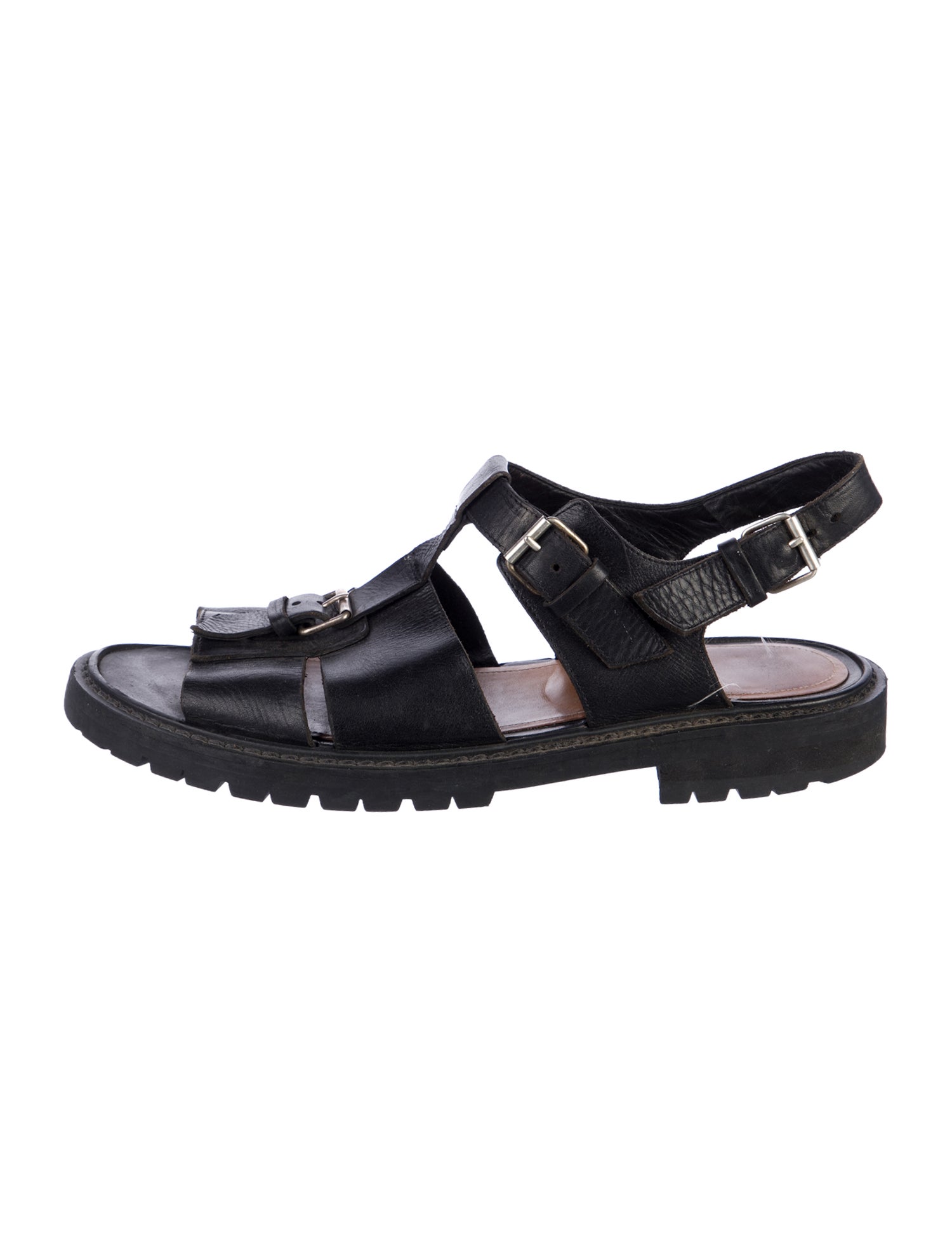 Dries Van Noten Leather Sandals
