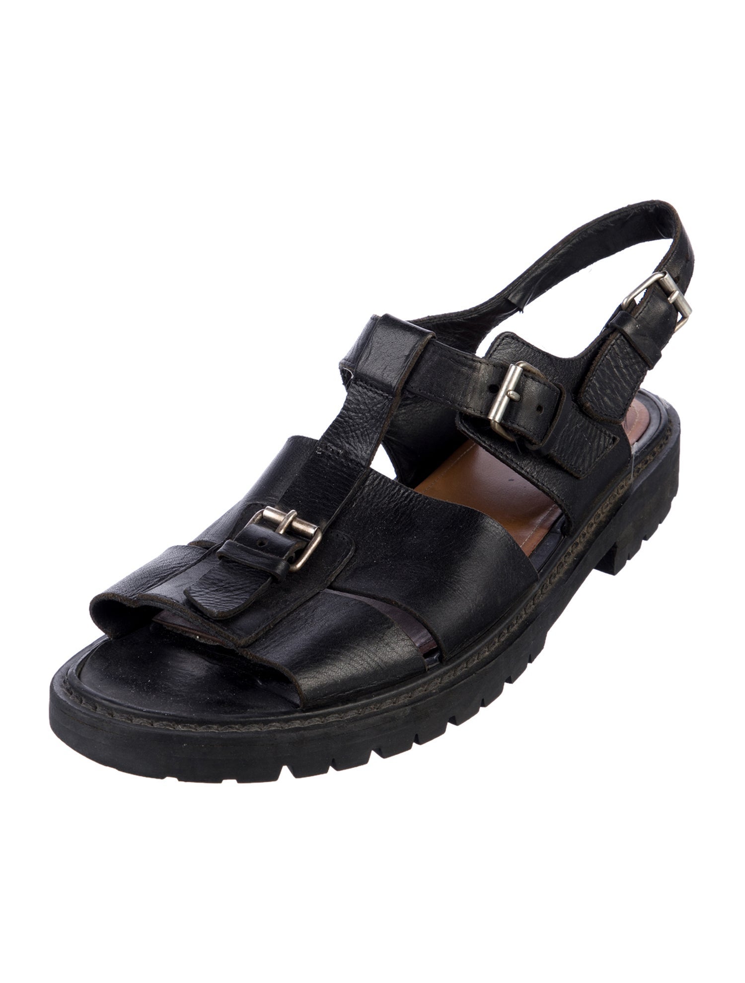 Dries Van Noten Leather Sandals