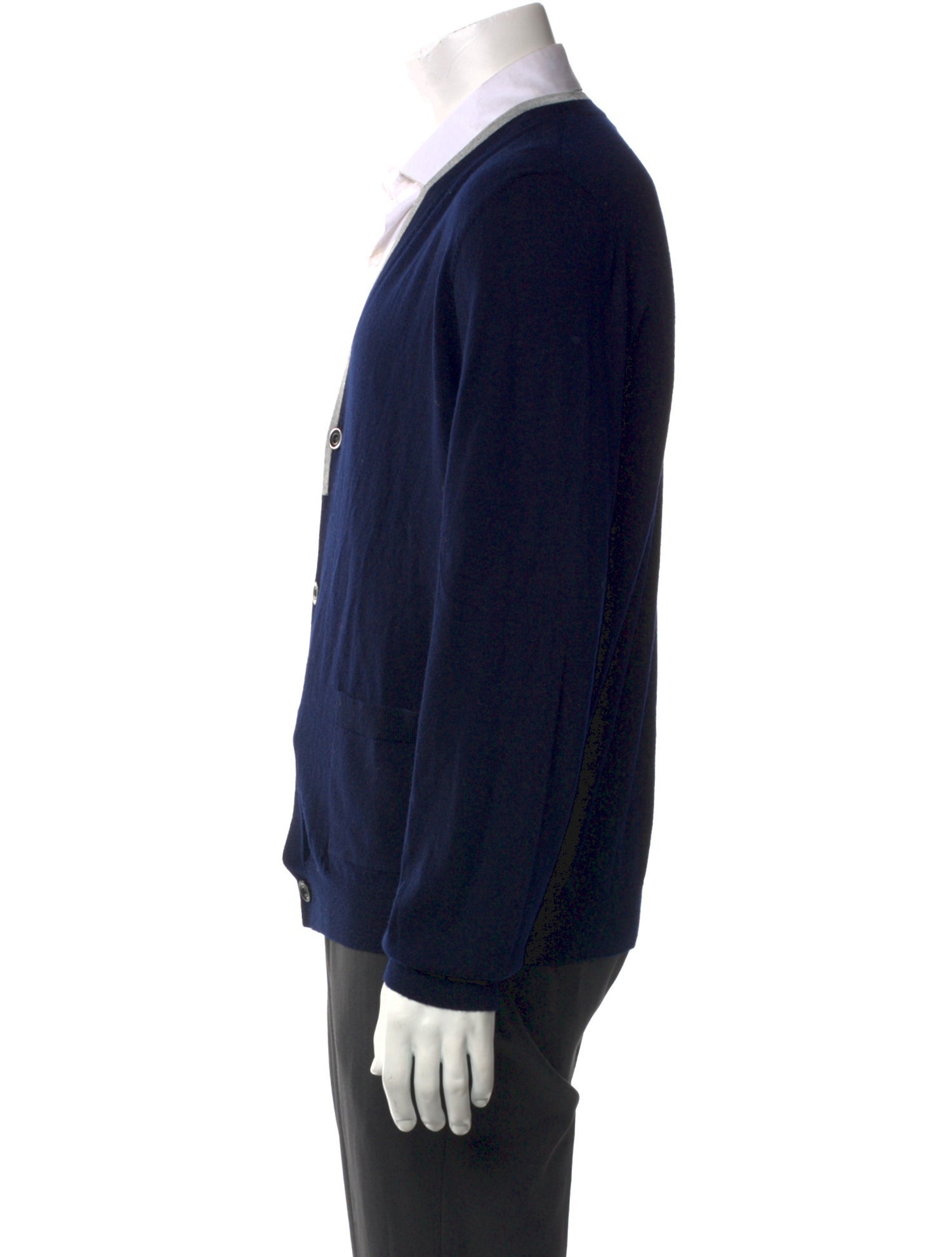 Dries Van Noten Wool Striped Cardigan