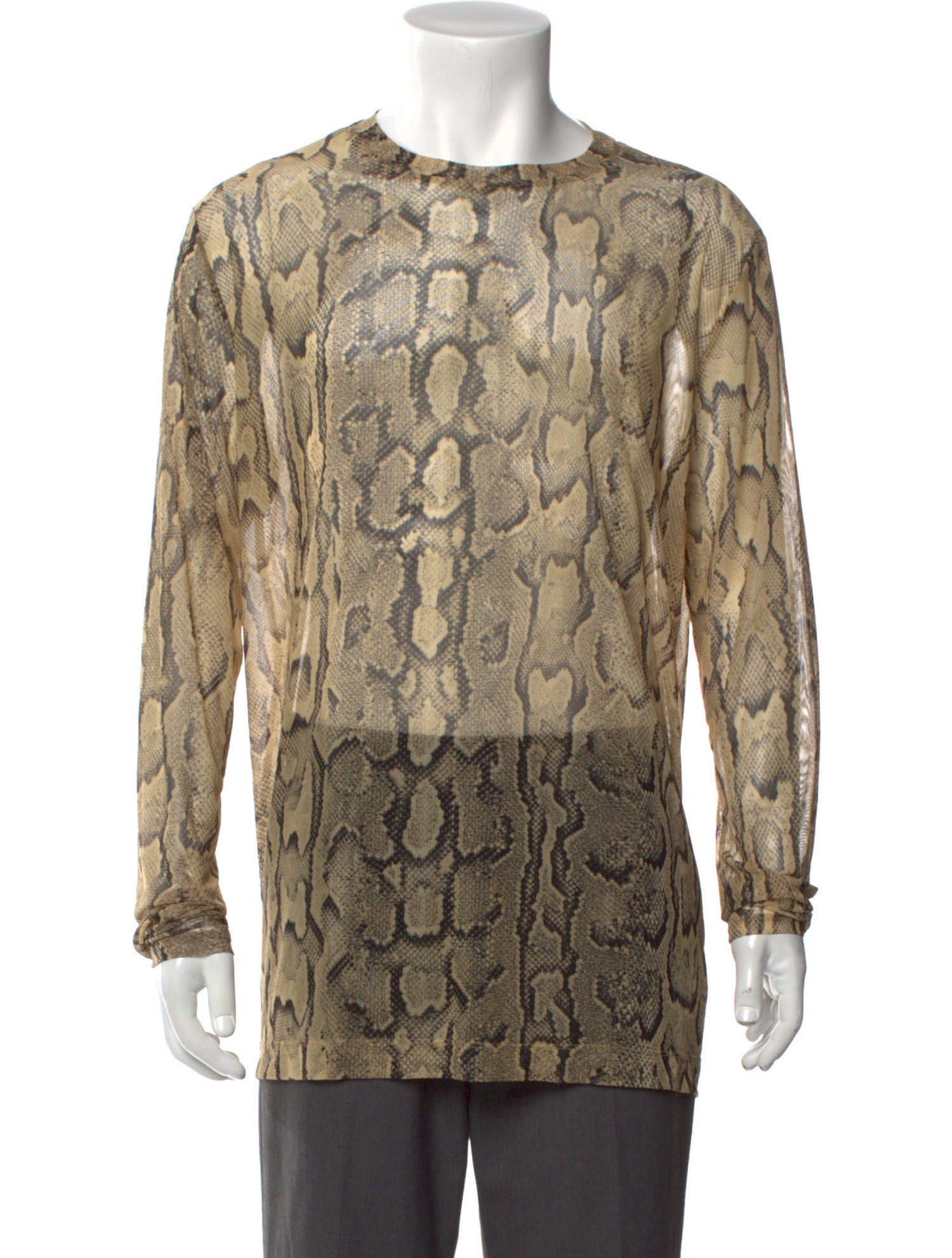 Dries Van Noten Animal Print Long Sleeve