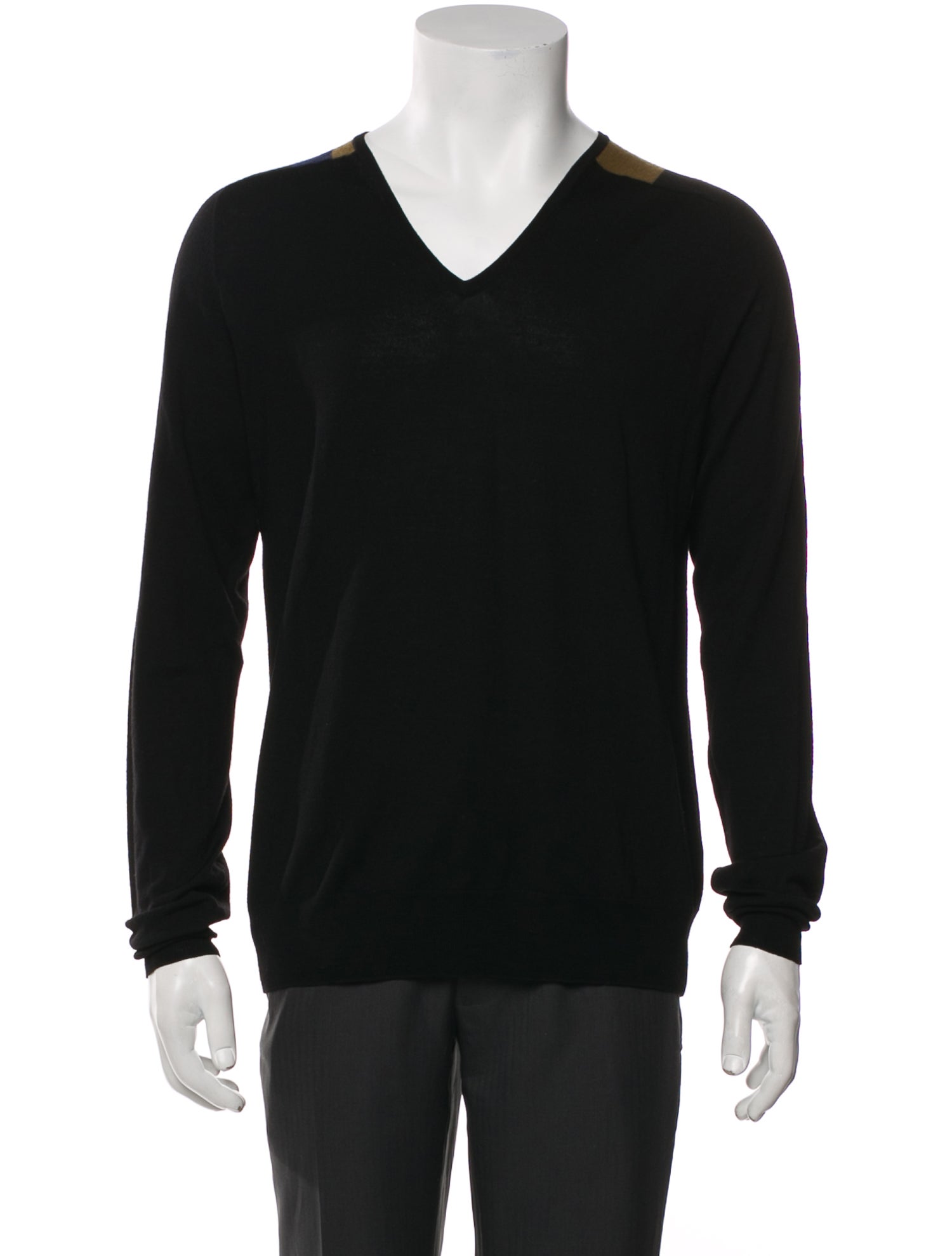 Dries Van Noten Merino Wool V-Neck Pullover