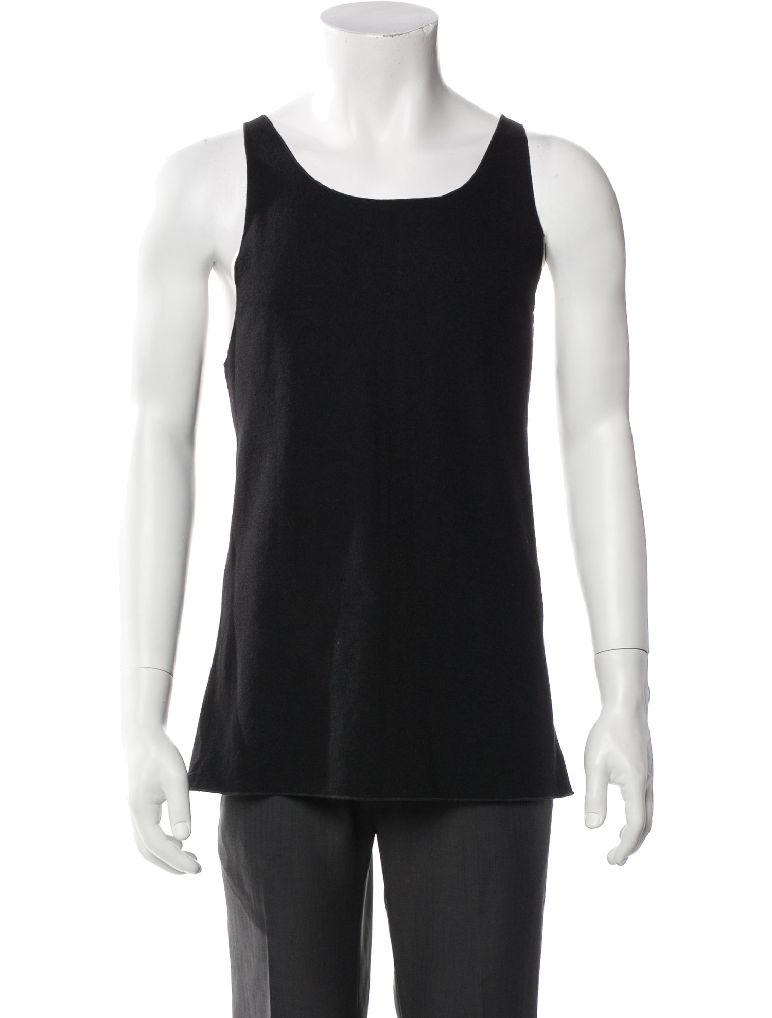 Dries Van Noten Wool Scoop Neck T-Shirt