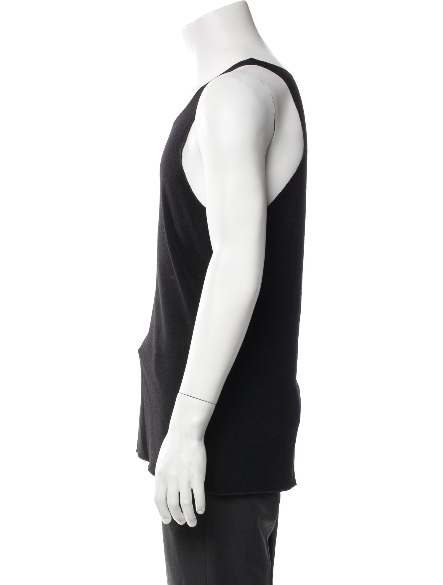 Dries Van Noten Wool Scoop Neck T-Shirt