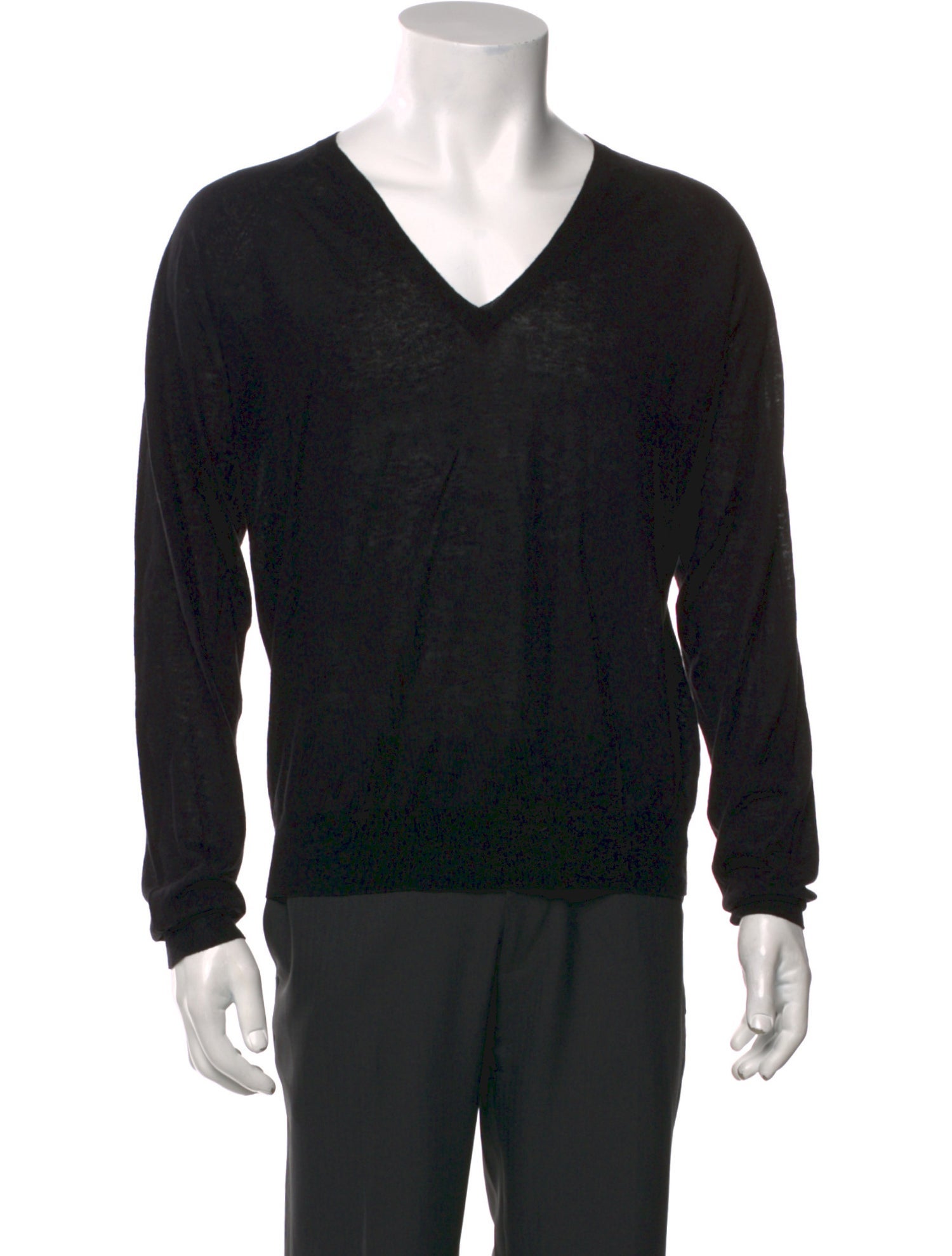 Dries Van Noten V-Neck Long Sleeve Pullover