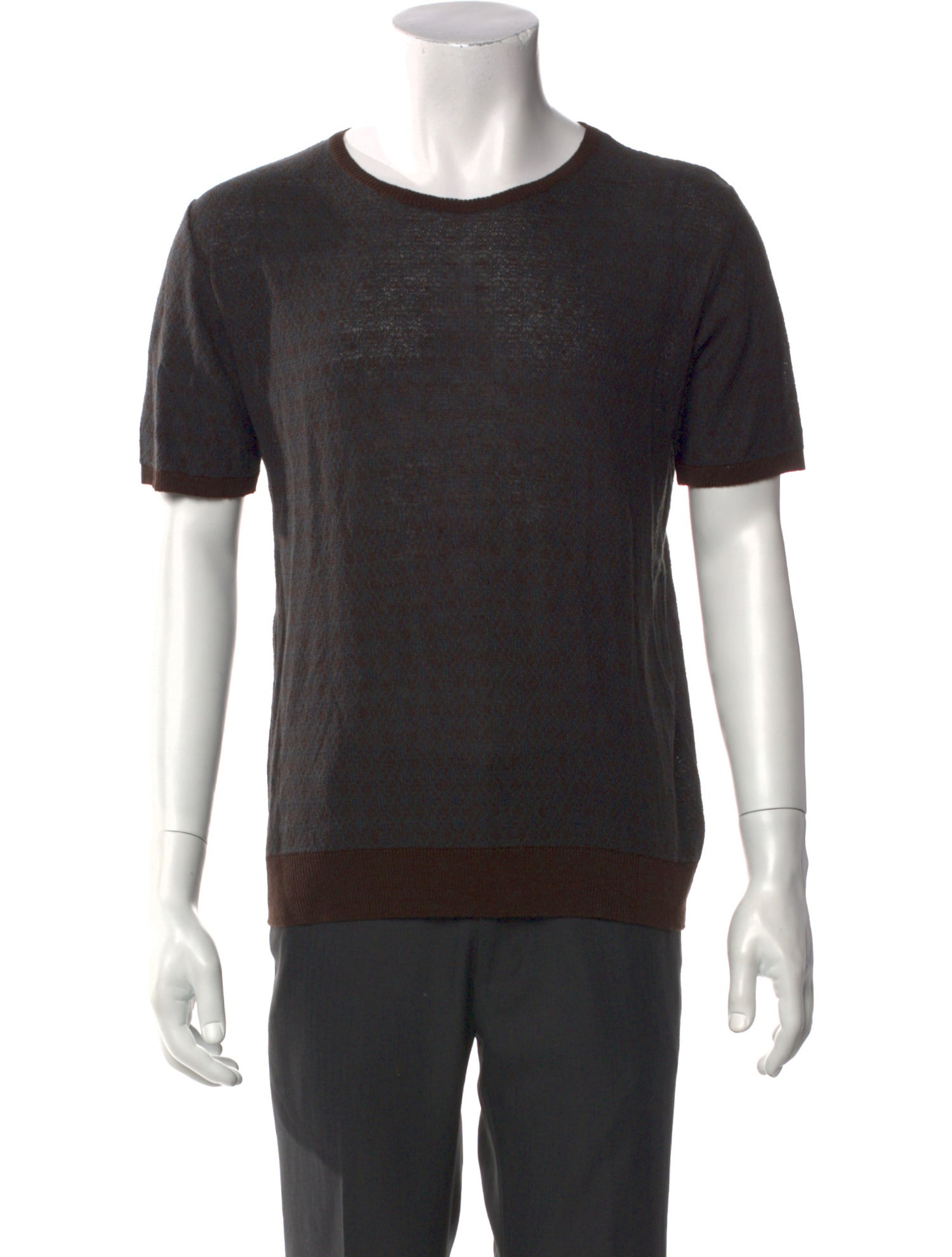 Dries Van Noten Linen Crew Neck T-Shirt