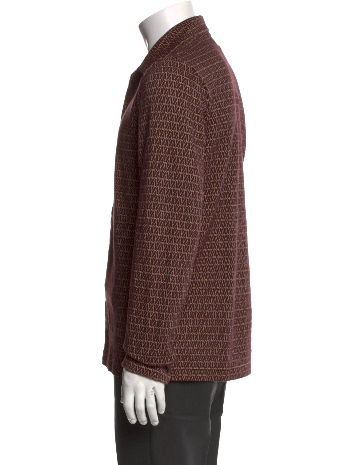 Dries Van Noten Animal Print Long Sleeve Shirt