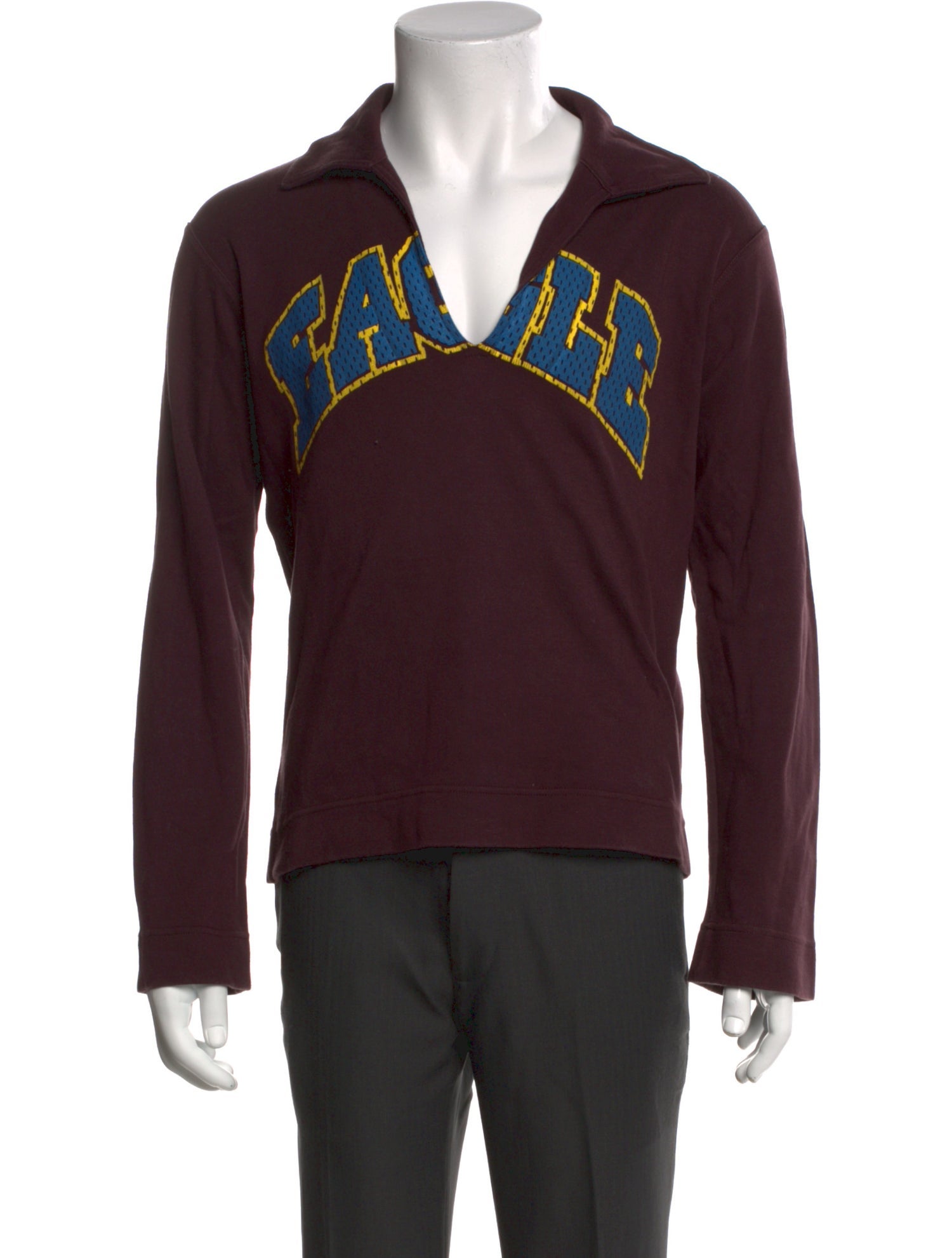 Dries Van Noten Graphic Print V-Neck Henley