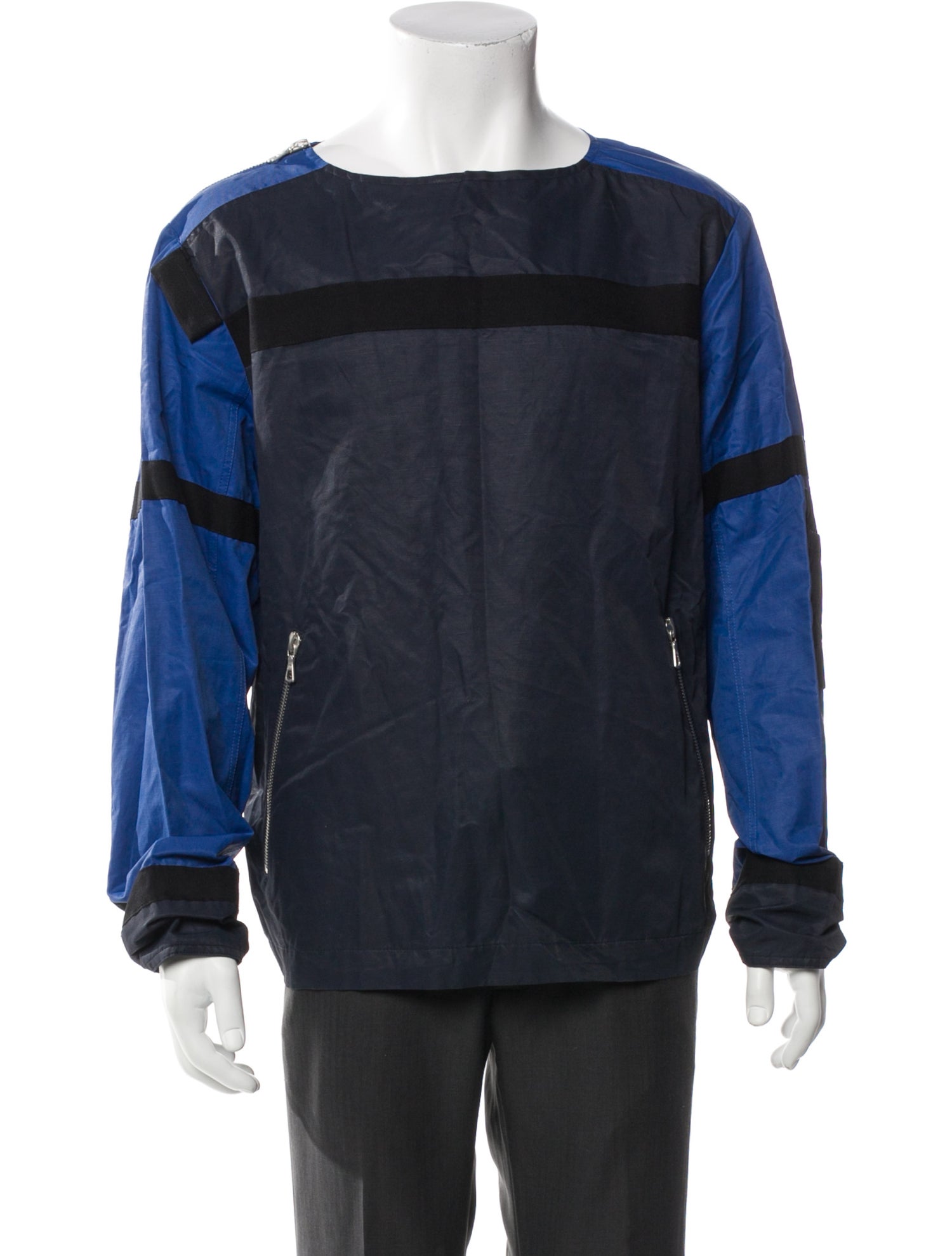 Dries Van Noten Colorblock Pattern Windbreaker