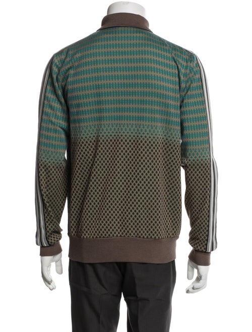 Dries Van Noten Printed Mock Neck Cardigan