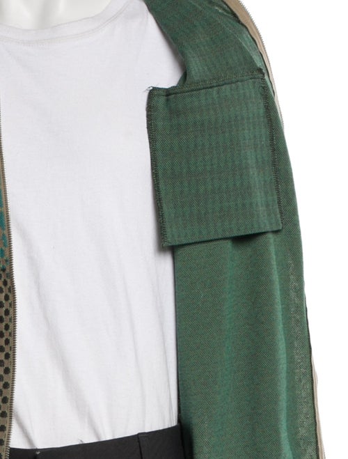 Dries Van Noten Printed Mock Neck Cardigan