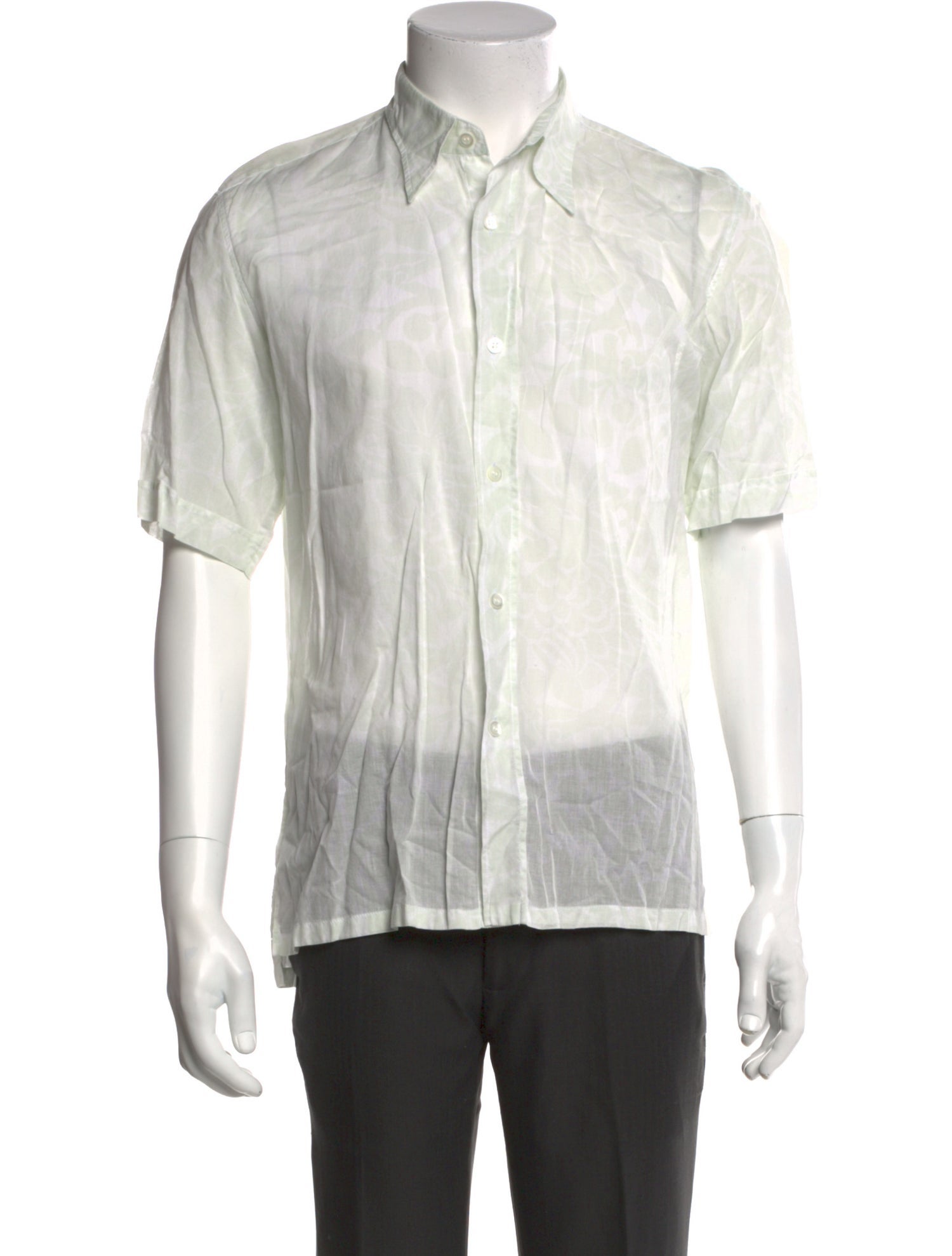 Dries Van Noten Striped Short Sleeve Shirt
