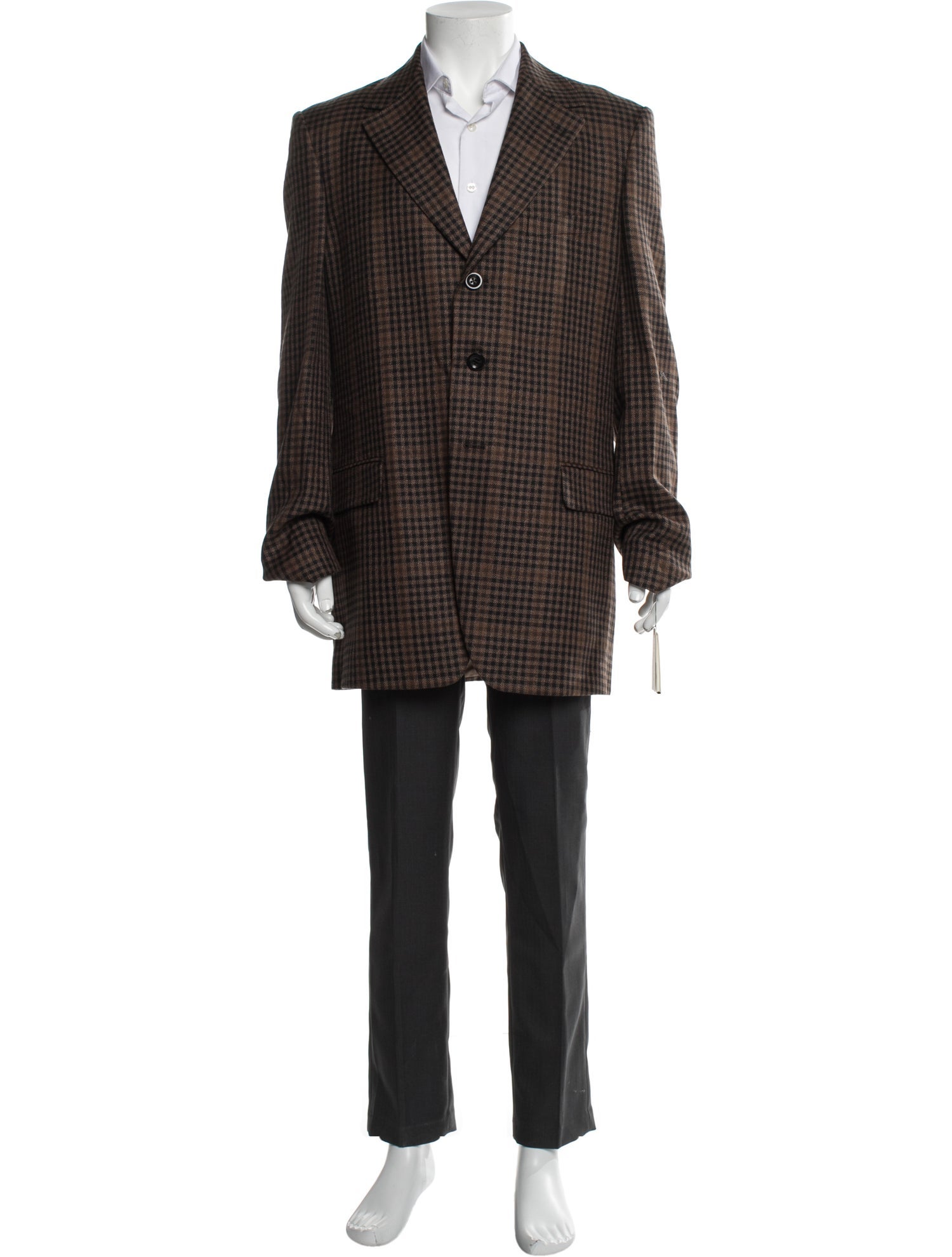 Dries Van Noten Plaid Print Blazer w/ Tags