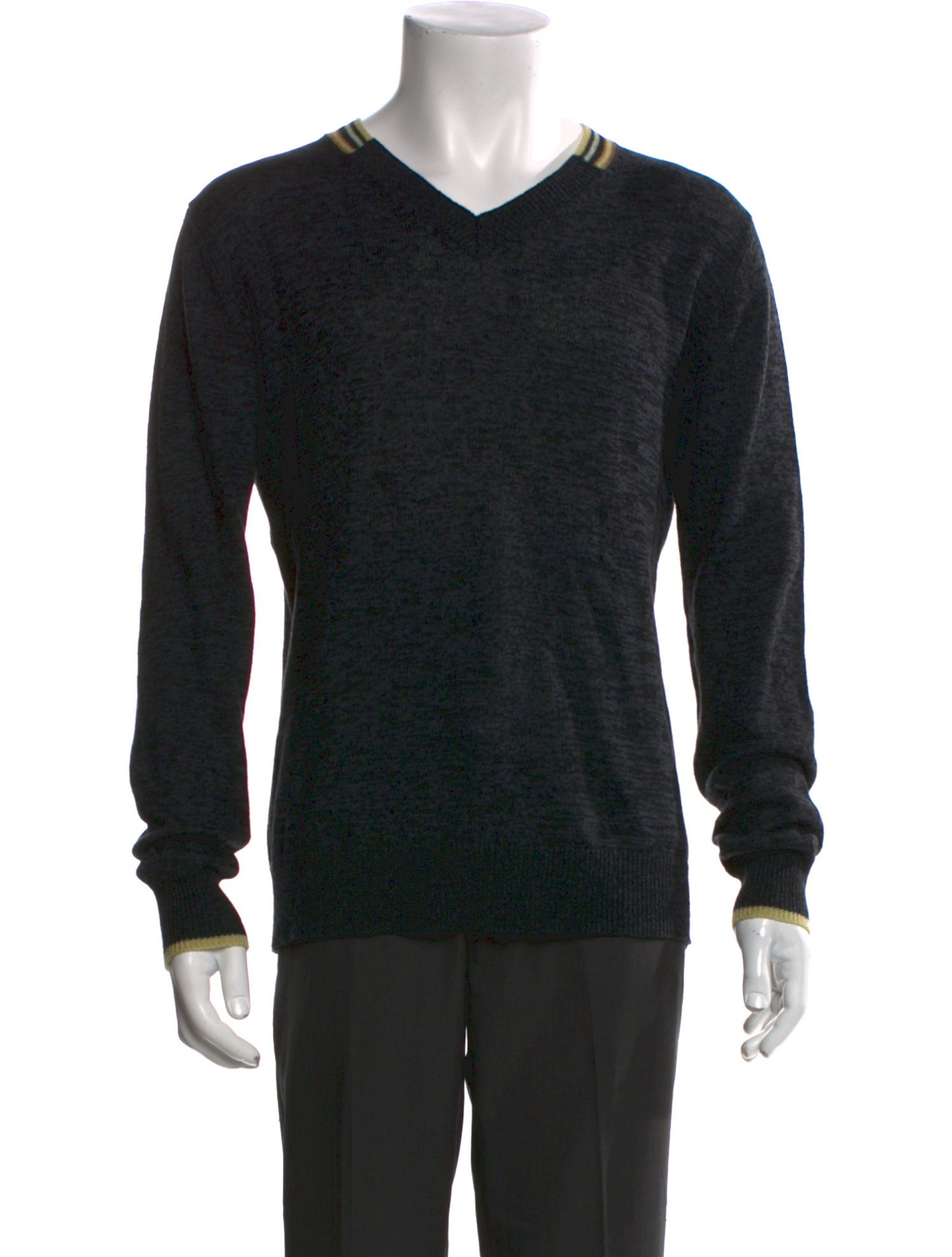 Dries Van Noten V-Neck Long Sleeve Pullover