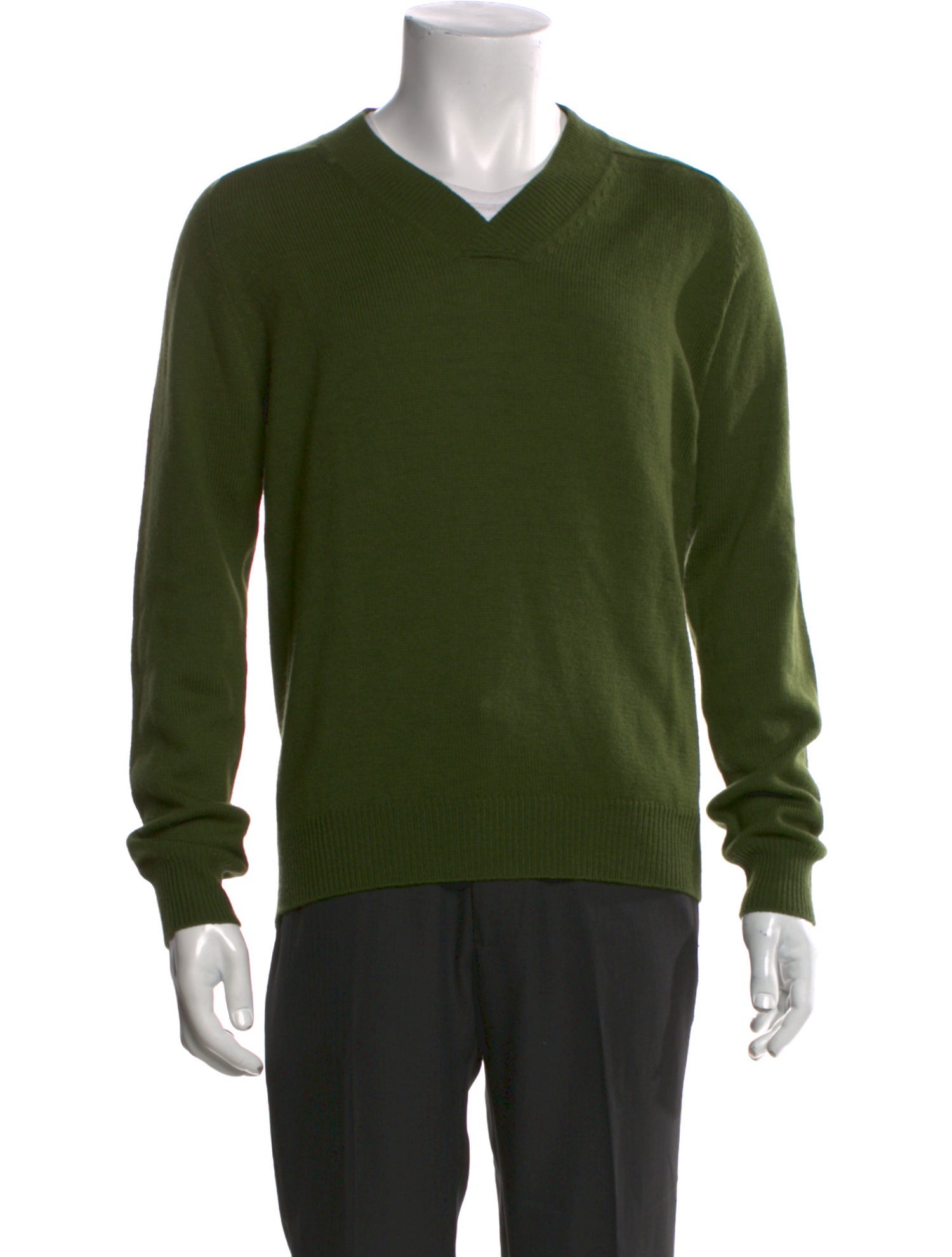 Dries Van Noten Merino Wool V-Neck Pullover