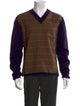 Dries Van Noten Wool Plaid Print Pullover