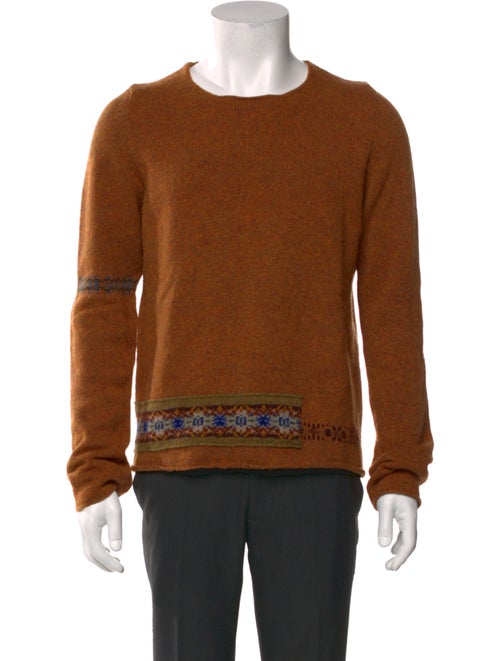 Dries Van Noten Wool Graphic Print Pullover