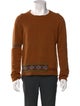 Dries Van Noten Wool Graphic Print Pullover