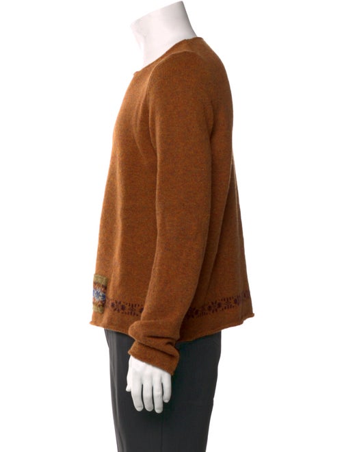 Dries Van Noten Wool Graphic Print Pullover