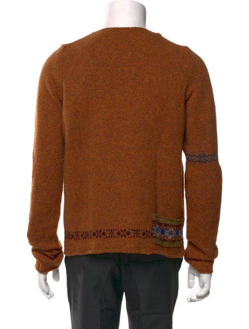 Dries Van Noten Wool Graphic Print Pullover