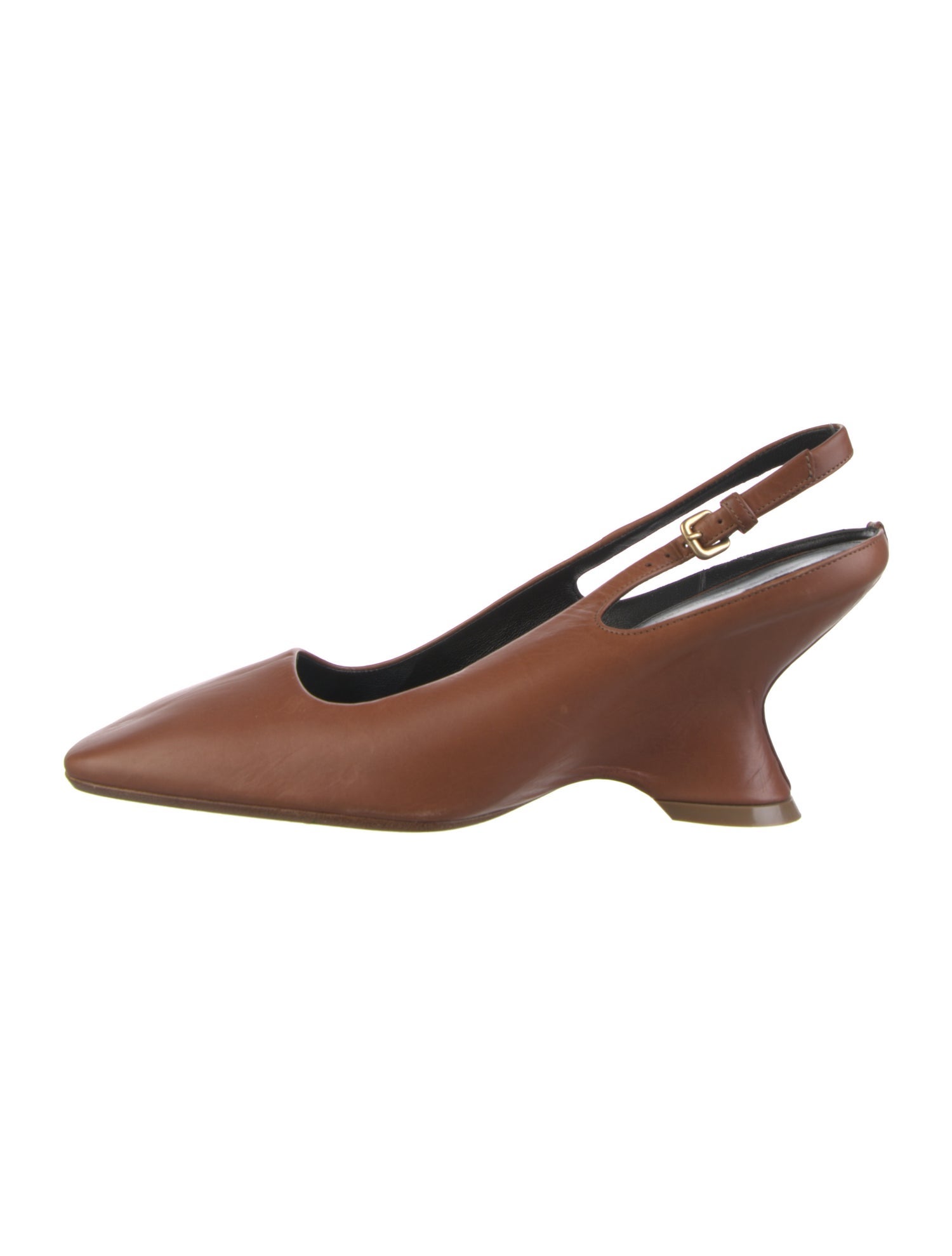 Dries Van Noten Leather Slingback Pumps