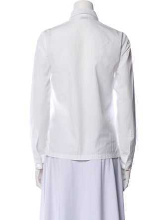 Dries Van Noten Long Sleeve Button-Up Top