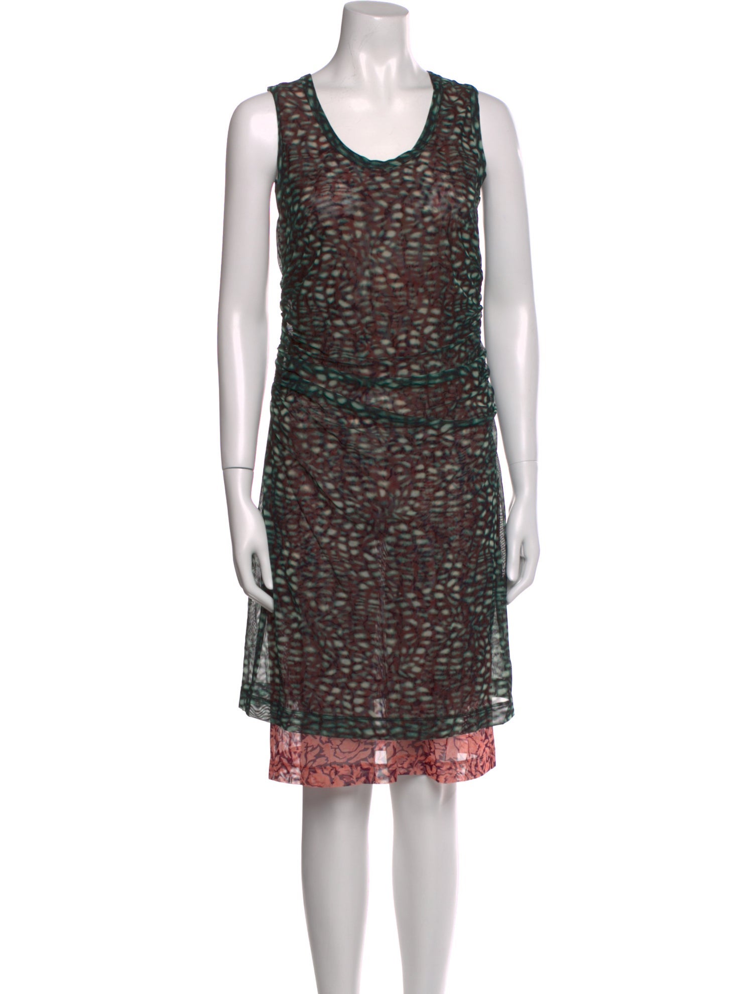 Dries Van Noten Printed Knee-Length Dress w/ Tags
