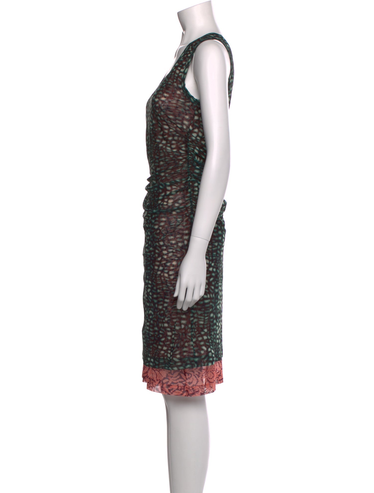 Dries Van Noten Printed Knee-Length Dress w/ Tags