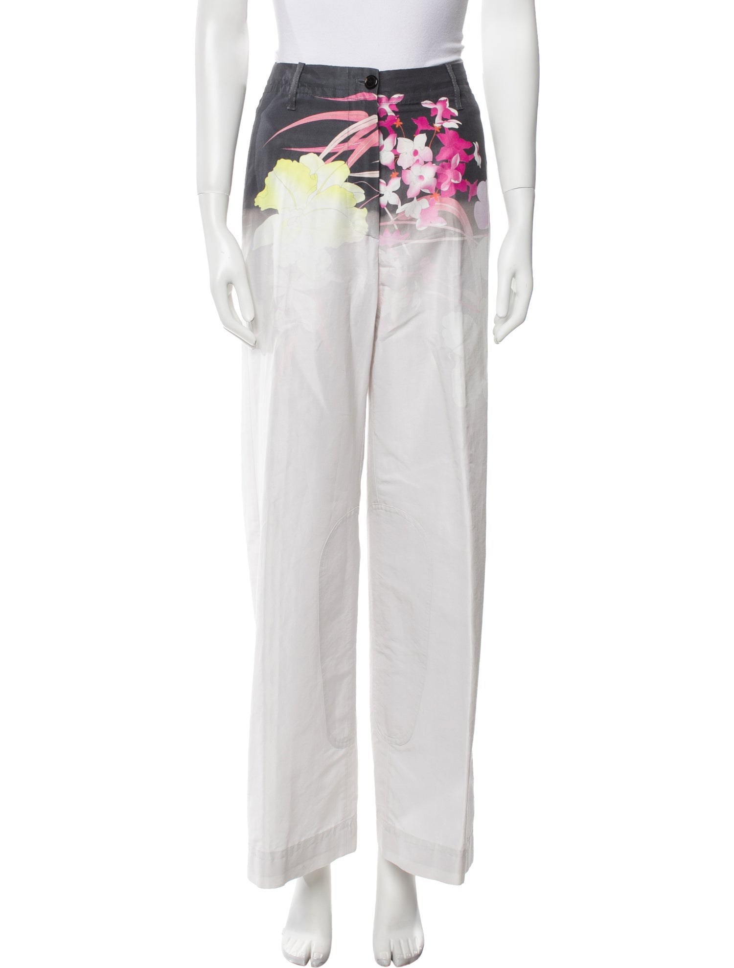 Dries Van Noten Printed Wide Leg Pants