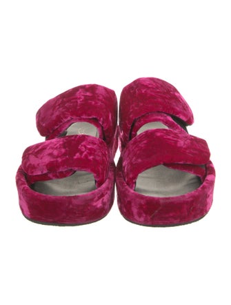 Dries Van Noten Velvet Slides