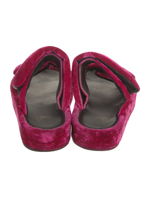Dries Van Noten Velvet Slides
