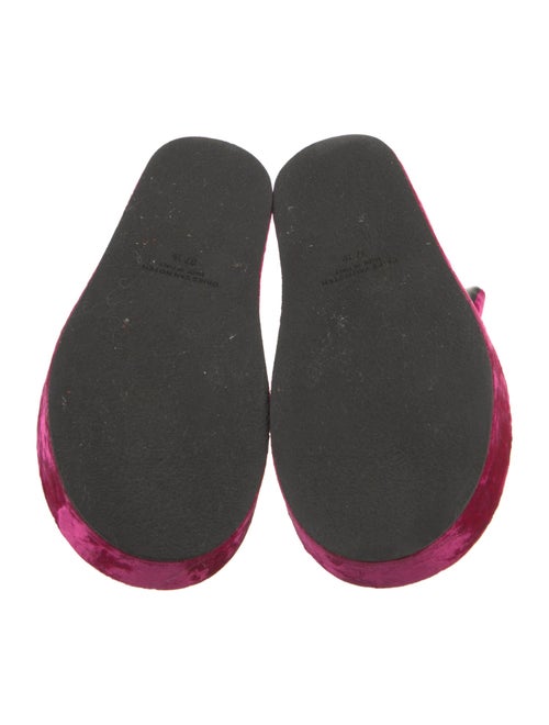 Dries Van Noten Velvet Slides