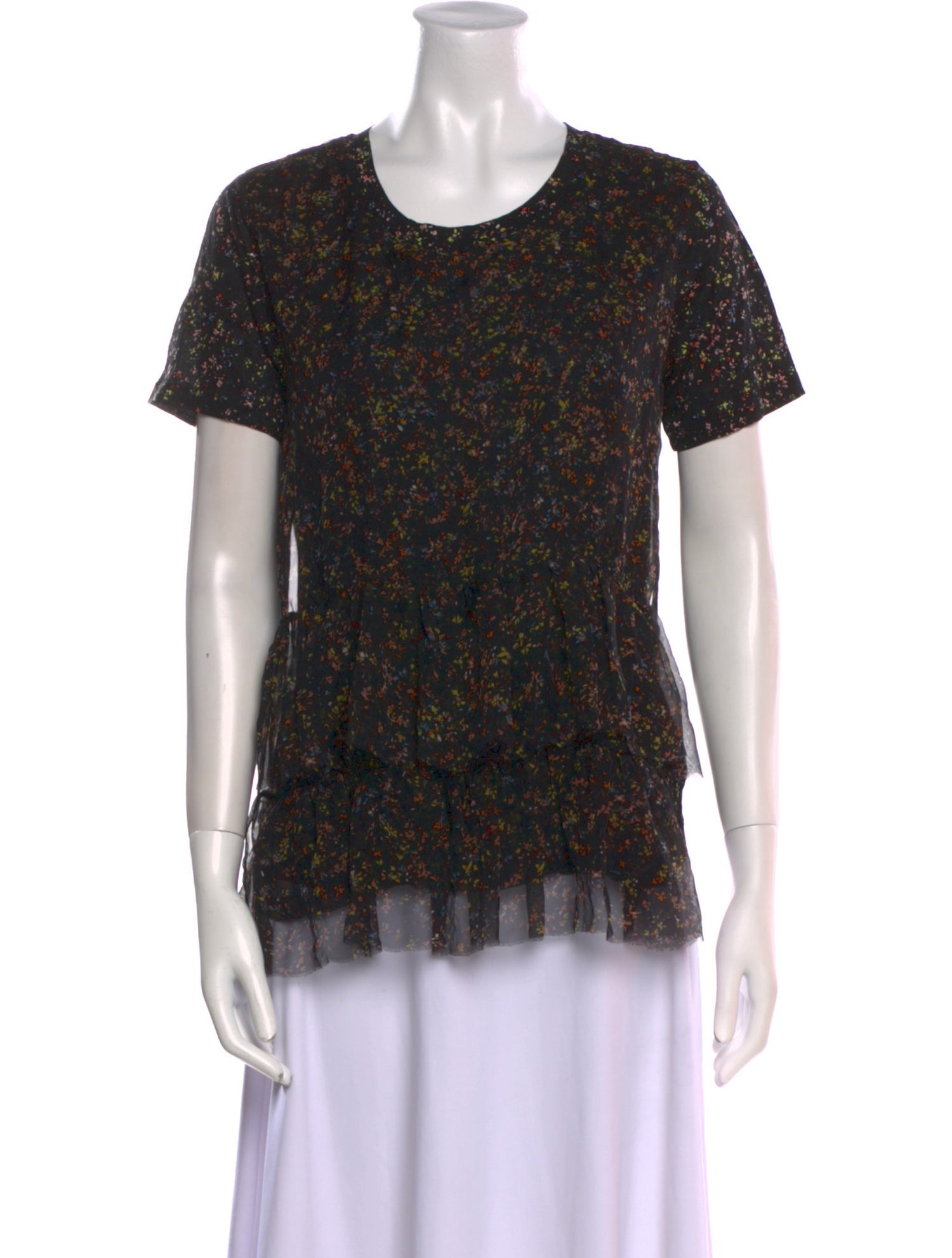 Dries Van Noten Printed Crew Neck T-Shirt w/ Tags