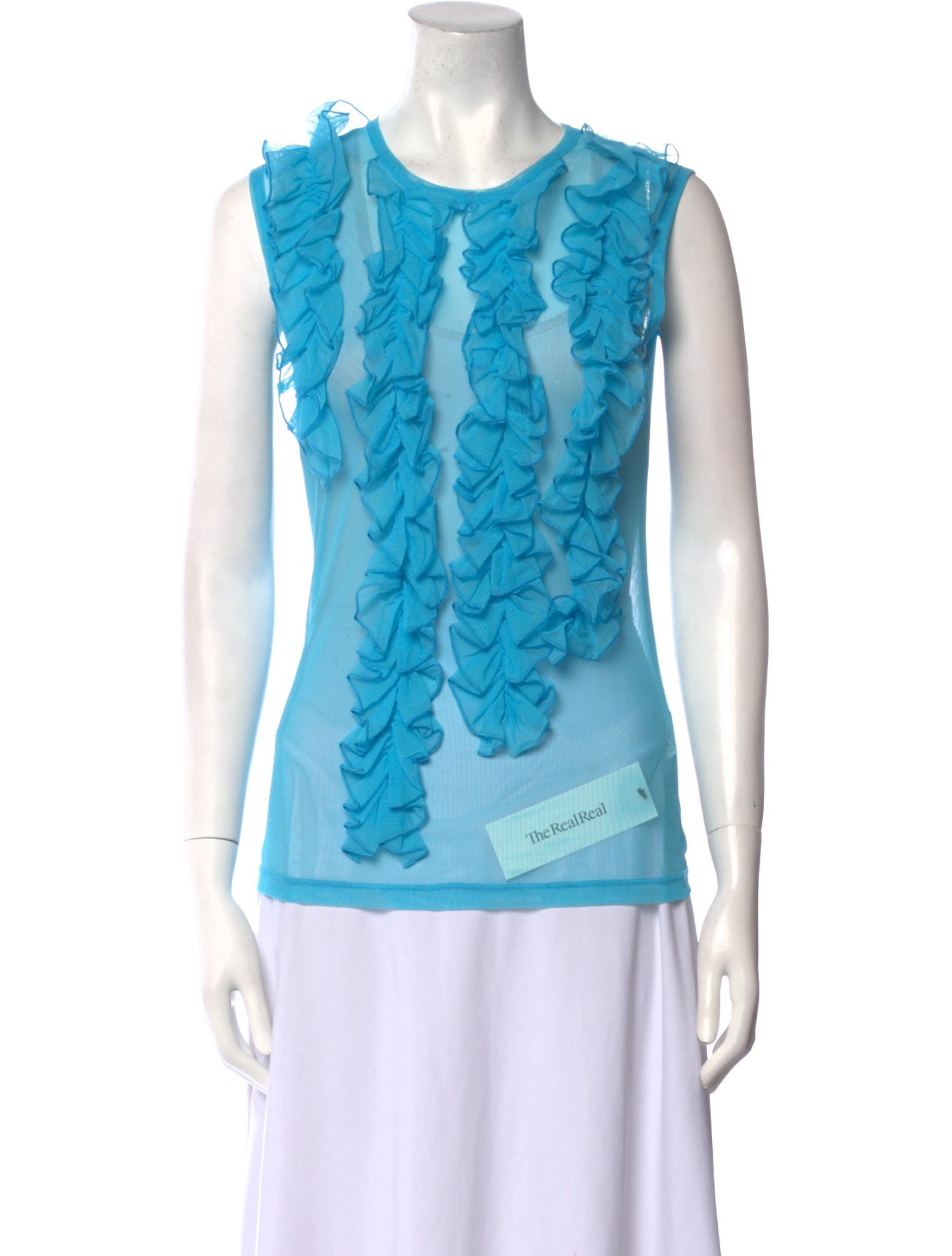 Dries Van Noten Mesh Crew Neck Top