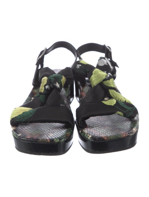 Dries Van Noten Printed Slingback Sandals