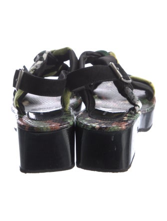 Dries Van Noten Printed Slingback Sandals