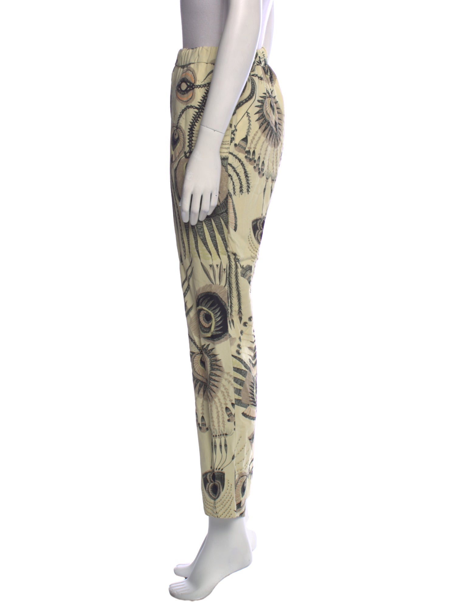 Dries Van Noten Printed Straight Leg Pants